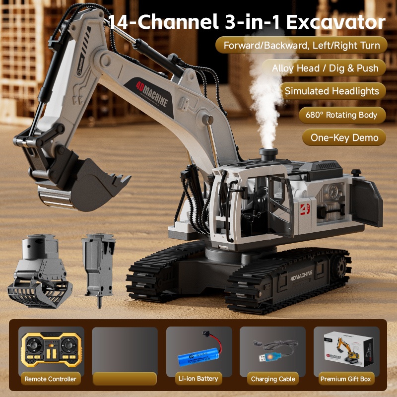RC Alloy Excavator 14 Channel  - Home Automation Tutorial 评论和价格