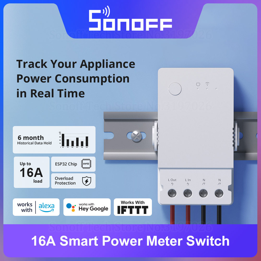 SONOFF POW Origin 16A Smart Po - Sonoff Basic Switch 评论和价格