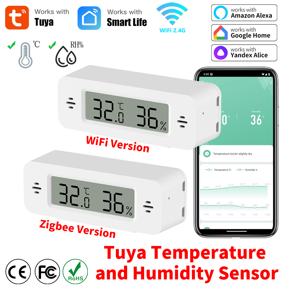 Tuya WiFi/Zigbee Temperature H - Home Automation Technology 评论和价格