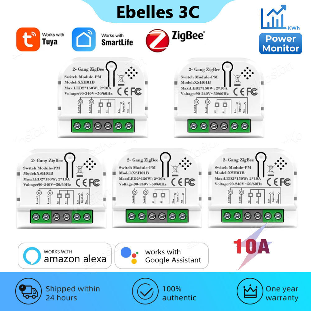 1/2 Channels 10A Tuya ZigBee S - Home Automation Ideas 评论和价格