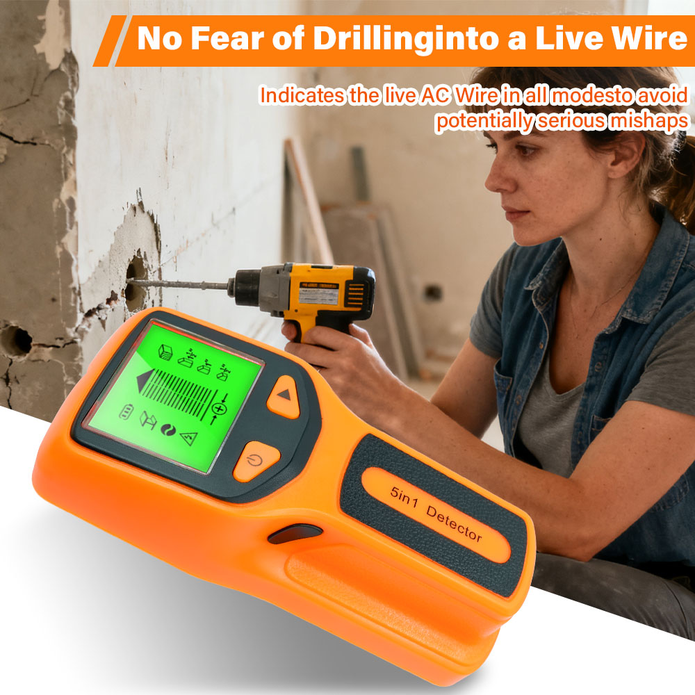 New 5-in-1 Wall Detector Handh - Water Leak Detector Wired 评论和价格